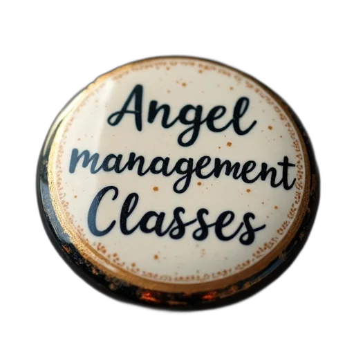 angel, management, classes, button transparent PNG cut-out
