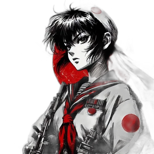 mask, jacket, face, weapon transparent PNG cut-out