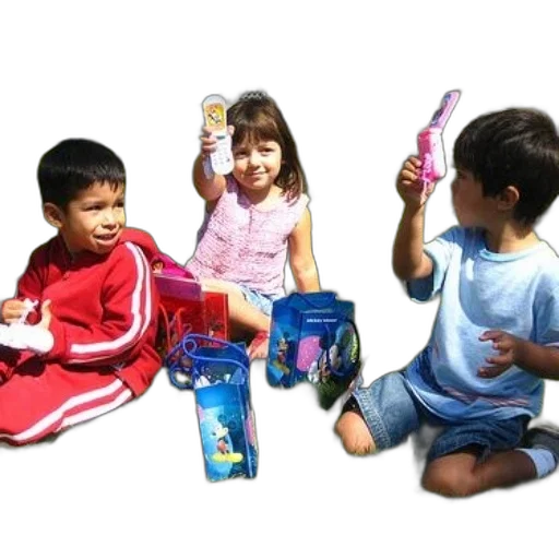 three, children, sit, grass transparent PNG cut-out