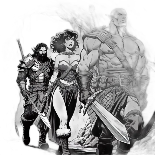 sword, comic book art, fantasy art, concept art transparent PNG cut-out