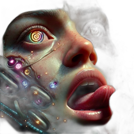 mask, face, robot, creature transparent PNG cut-out