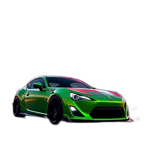 car, dragon, 3d render, photorealistic transparent PNG cut-out