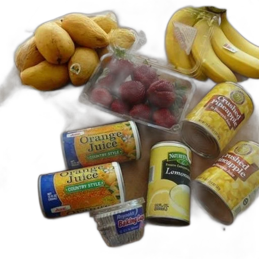 food, photorealistic, variety, fruits transparent PNG cut-out