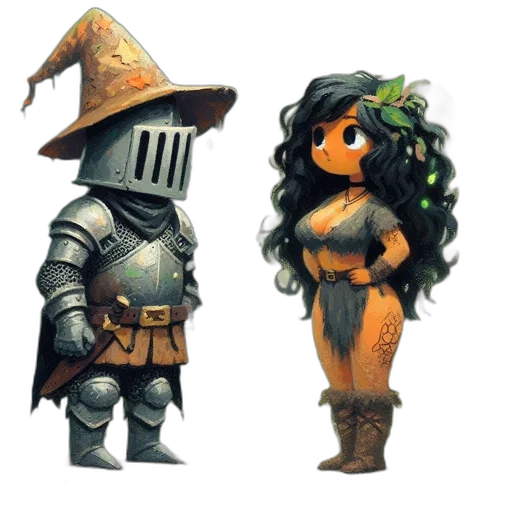 concept art, fantasy art, pixel art, 3d render transparent PNG cut-out