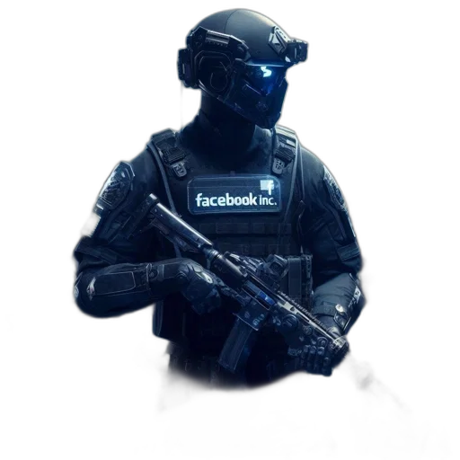 weapon, staff, mask, robot transparent PNG cut-out