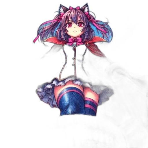 dress, creature, dragon, staff transparent PNG cut-out