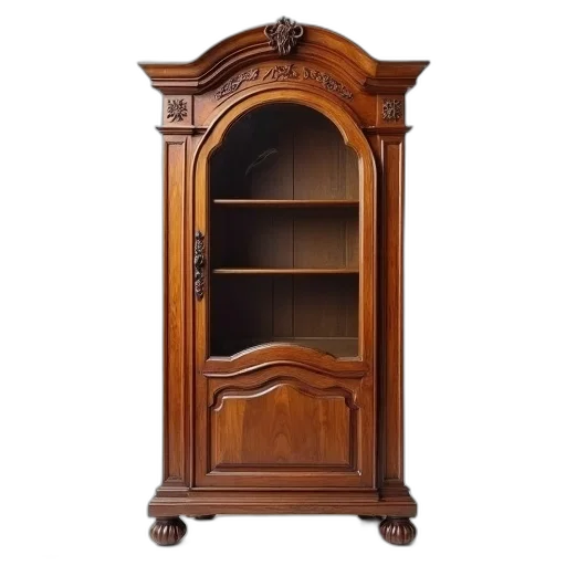 furniture, classic, wooden, wardrobe transparent PNG cut-out