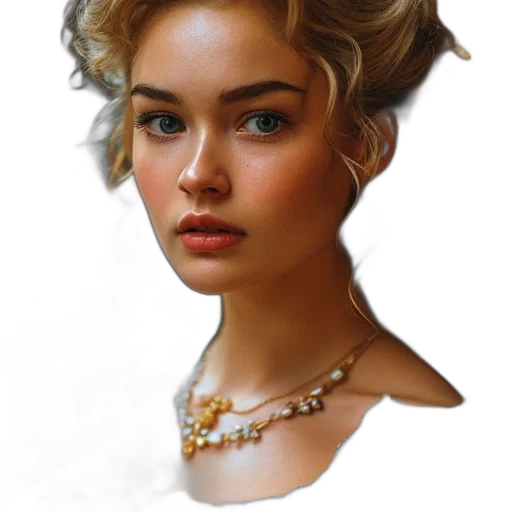 jewelry, crown, face, hair transparent PNG cut-out