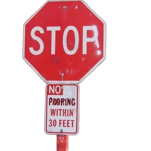 car, stop, sign, graffiti transparent PNG cut-out