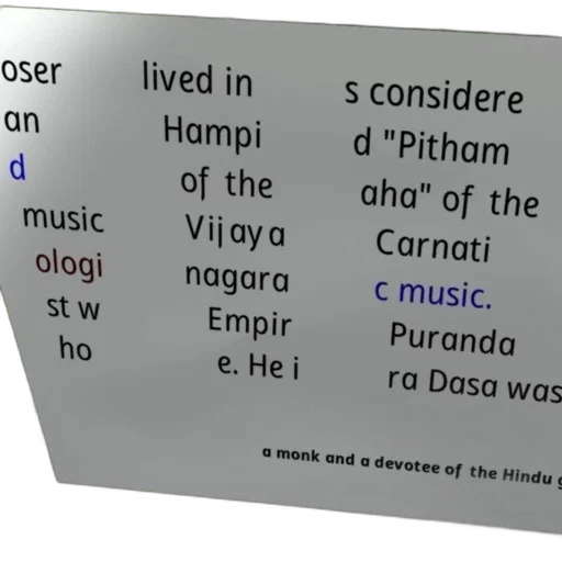 poster, featuring, purandara, dasa transparent PNG cut-out
