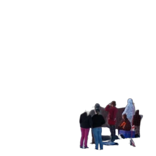 jacket, umbrella, staff, robot transparent PNG cut-out