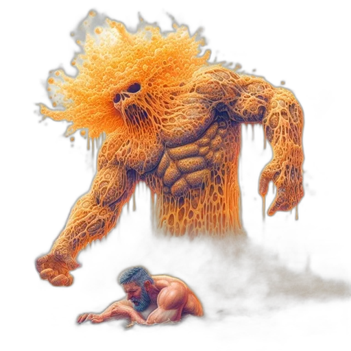 creature, hair, concept art, comic book art transparent PNG cut-out