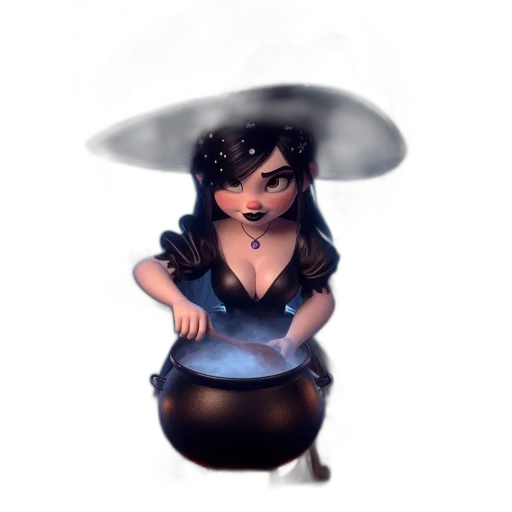 umbrella, staff, hat, dress transparent PNG cut-out