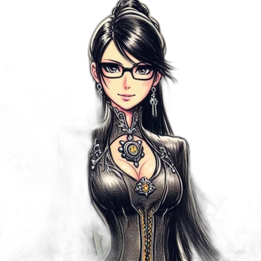dress, staff, jewelry, fantasy art transparent PNG cut-out