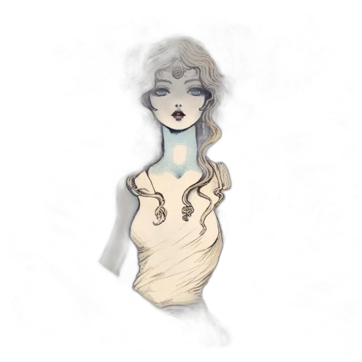 dress, mask, face, creature transparent PNG cut-out