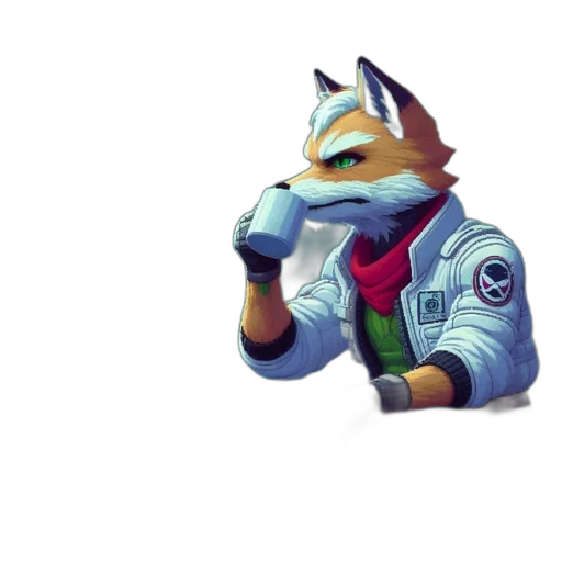 jacket, staff, animal, robot transparent PNG cut-out