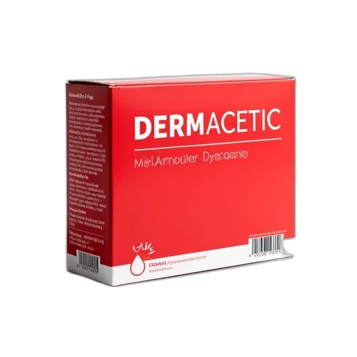 red, box, word, dermacetic transparent PNG cut-out