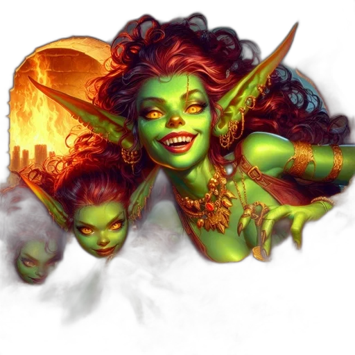 fantasy art, concept art, pixel art, comic book art transparent PNG cut-out