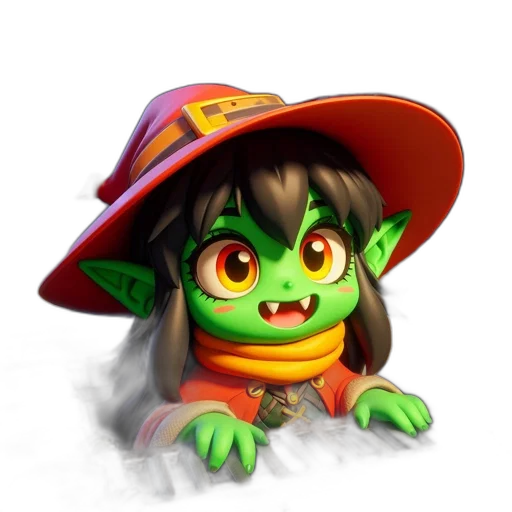 staff, hat, dragon, face transparent PNG cut-out