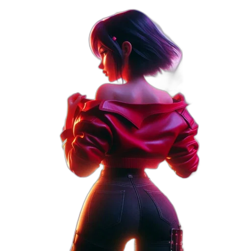 jacket, dress, robot, weapon transparent PNG cut-out