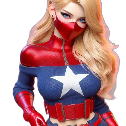 mask, comic book art, concept art, 3d render transparent PNG cut-out