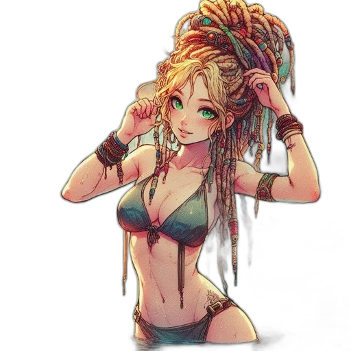 hair, crown, hat, weapon transparent PNG cut-out