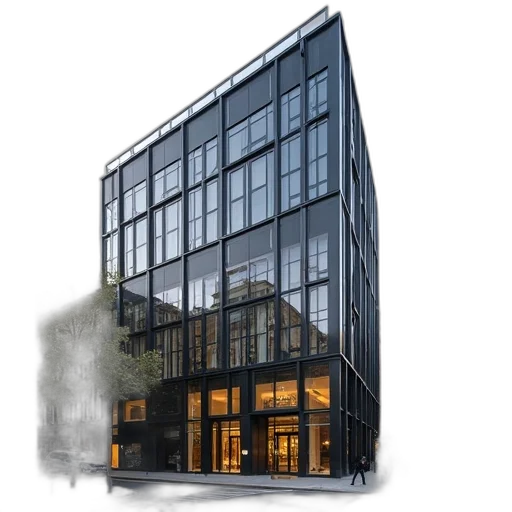 building, concept art, 3d render, photorealistic transparent PNG cut-out