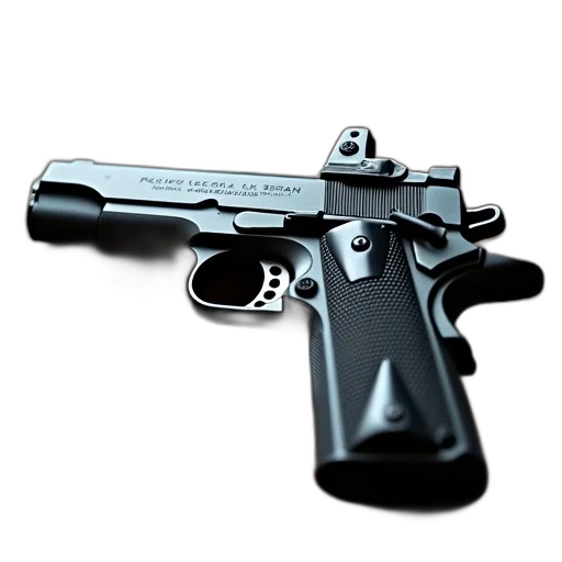 weapon, 3d render, photorealistic, sil transparent PNG cut-out