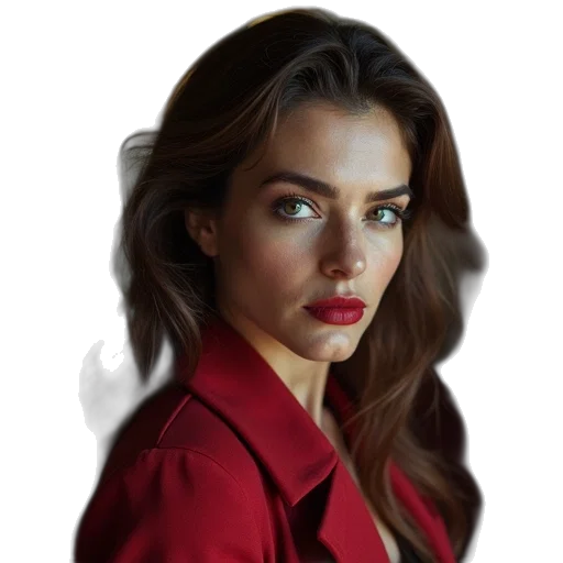 face, jacket, jewelry, dress transparent PNG cut-out