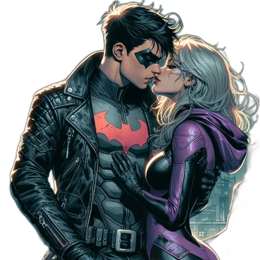 jacket, comic book art, concept art, dark transparent PNG cut-out