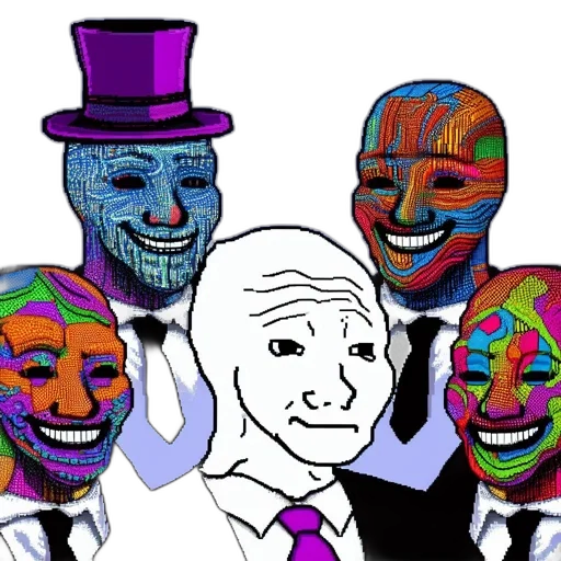 mask, face, robot, vaporwave transparent PNG cut-out
