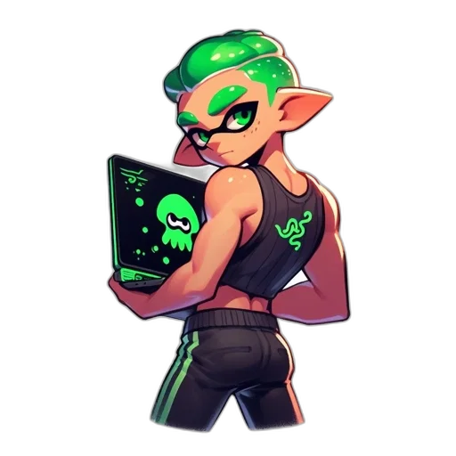 weapon, jacket, staff, concept art transparent PNG cut-out