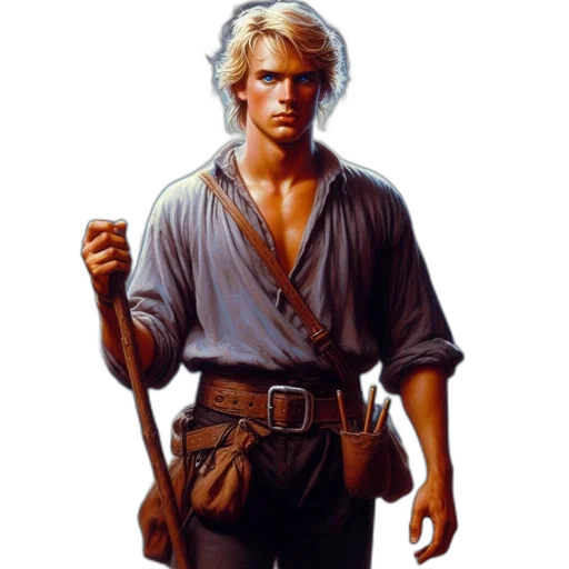 staff, sword, weapon, jacket transparent PNG cut-out