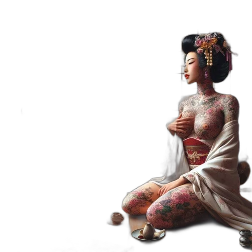 dress, jewelry, photorealistic, oil painting transparent PNG cut-out