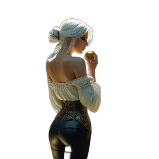 mask, dress, jewelry, staff transparent PNG cut-out