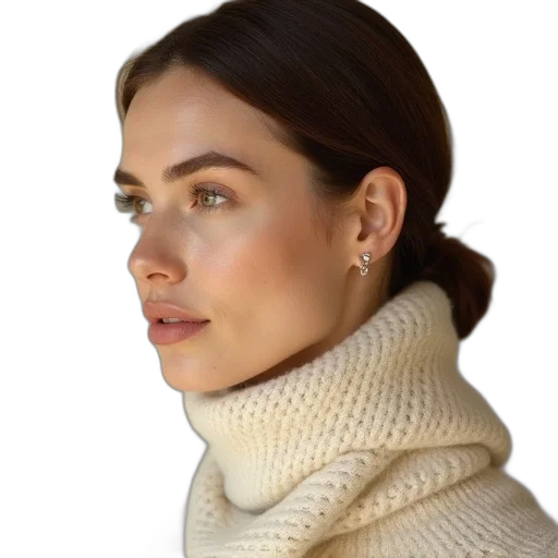 jewelry, jacket, face, staff transparent PNG cut-out