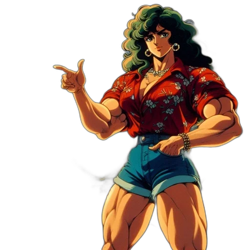 dress, weapon, vaporwave, concept art transparent PNG cut-out