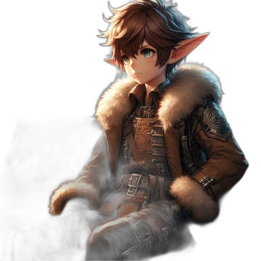 dragon, staff, sword, jacket transparent PNG cut-out