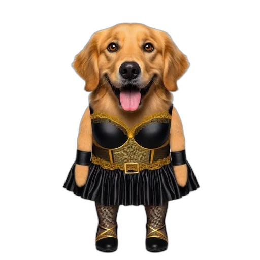 animal, dress, comic book art, concept art transparent PNG cut-out