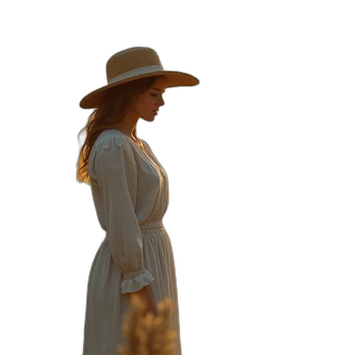 hat, dress, staff, crown transparent PNG cut-out