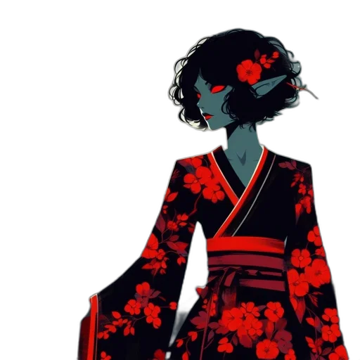 dress, jacket, flower, concept art transparent PNG cut-out
