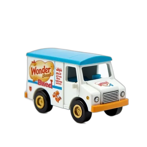 food, car, 3d render, small transparent PNG cut-out