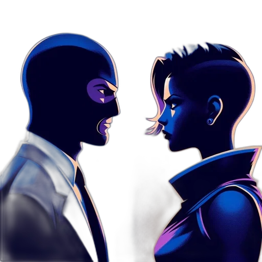 mask, face, comic book art, concept art transparent PNG cut-out