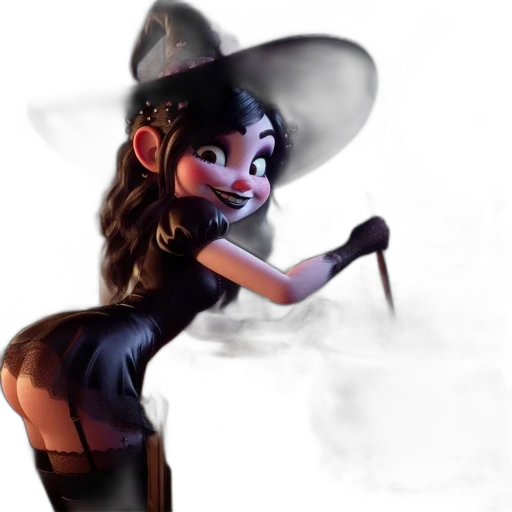 hat, staff, dress, mask transparent PNG cut-out