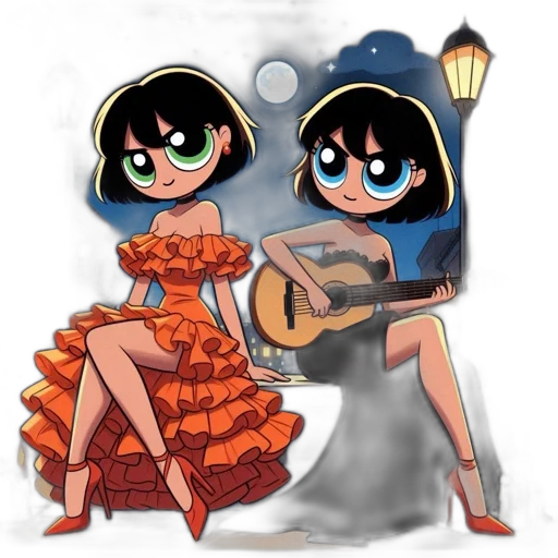 dress, cartoon, concept art, fantasy art transparent PNG cut-out
