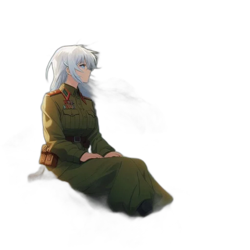 dress, jacket, dragon, sword transparent PNG cut-out