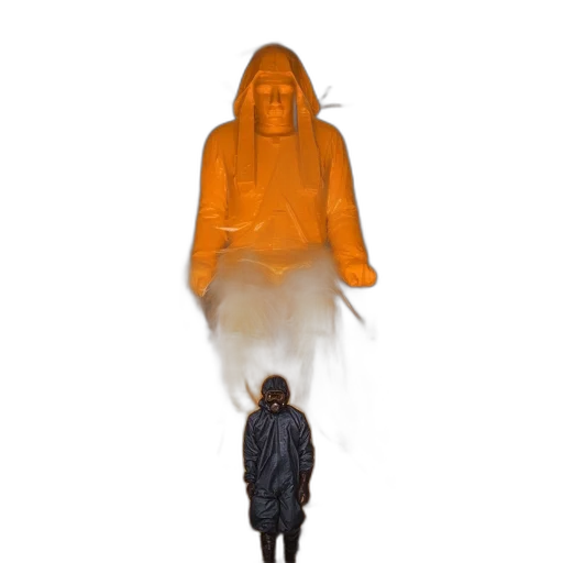 jacket, creature, umbrella, robot transparent PNG cut-out