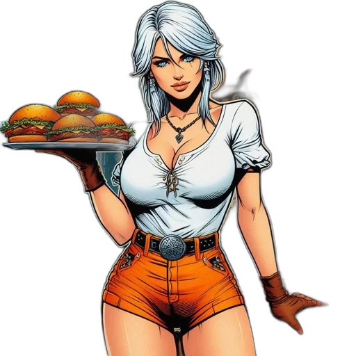 food, comic book art, concept art, fantasy art transparent PNG cut-out