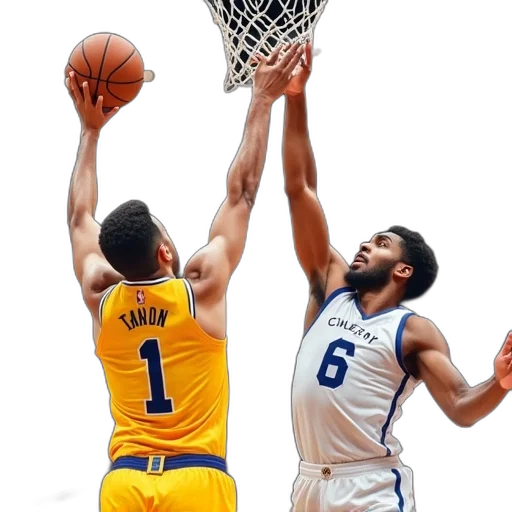 basketball, player, yellow, jersey transparent PNG cut-out