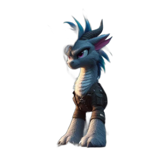 dragon, creature, animal, staff transparent PNG cut-out